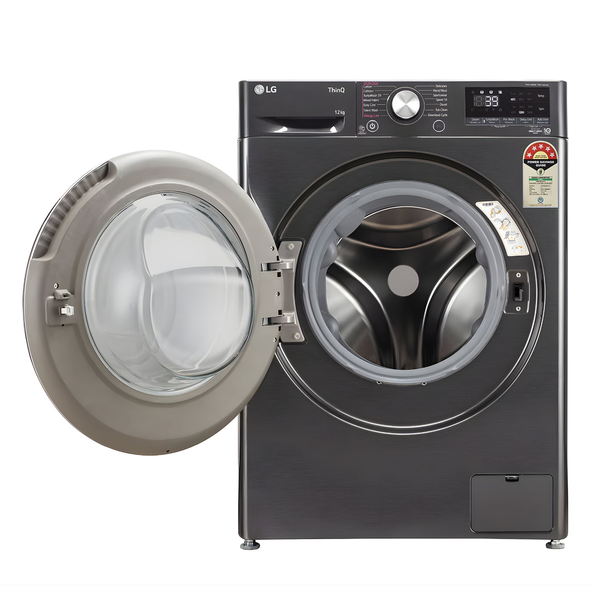 LG FHP1412Z9B Fully Automatic Front Load Washing Machine 12 kg - Platinum Black_7