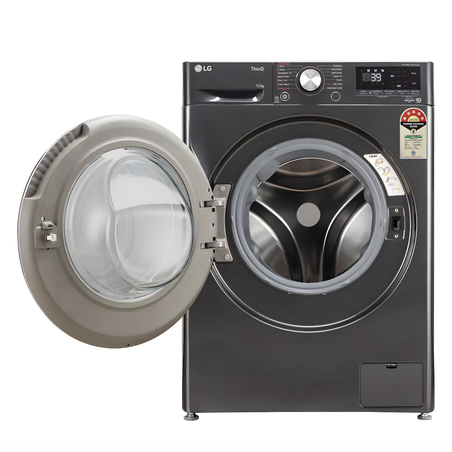 LG FHP1412Z9B Fully Automatic Front Load Washing Machine 12 kg - Platinum Black_7
