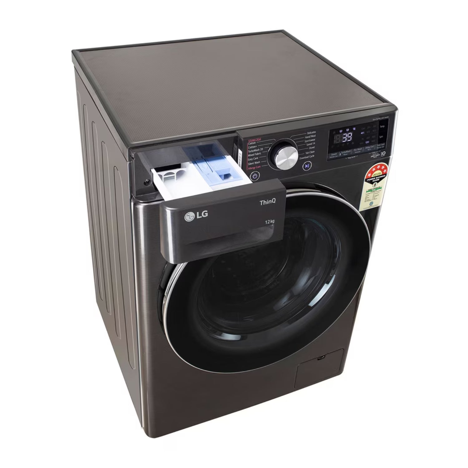 LG FHP1412Z9B Fully Automatic Front Load Washing Machine 12 kg - Platinum Black_8
