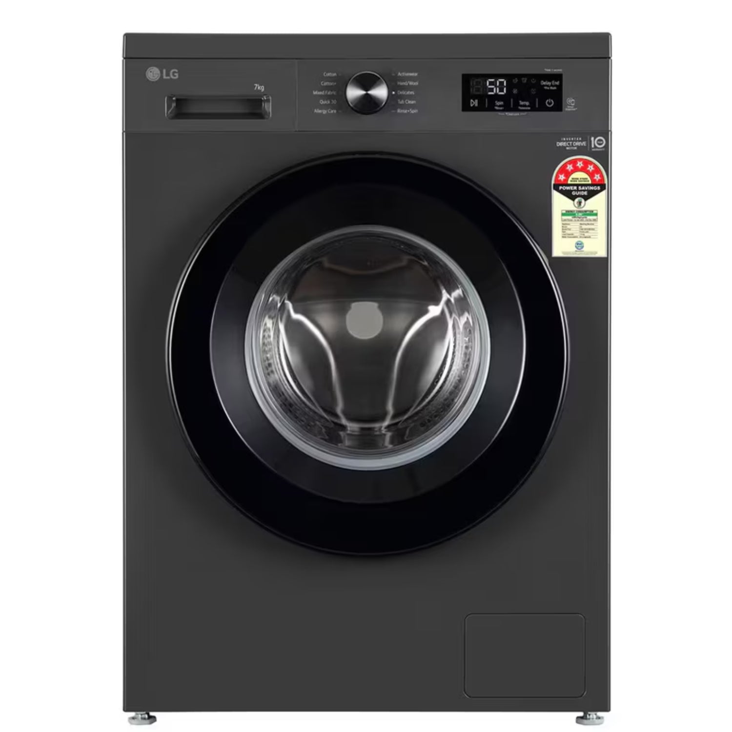 LG Fully Automatic Front Load Washing Machine FHB1208Z2M 8 kg - Middle Black_1