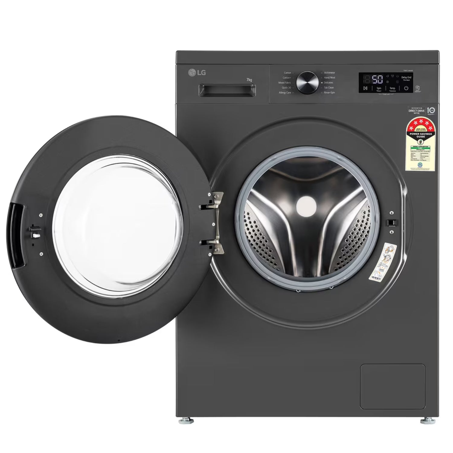LG Fully Automatic Front Load Washing Machine FHB1208Z2M 8 kg - Middle Black_2