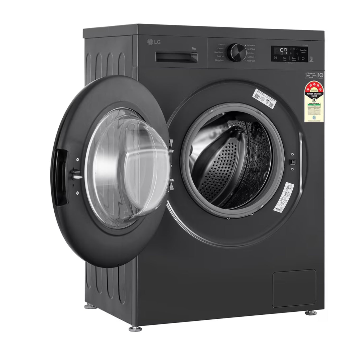 LG Fully Automatic Front Load Washing Machine FHB1208Z2M 8 kg - Middle Black_4