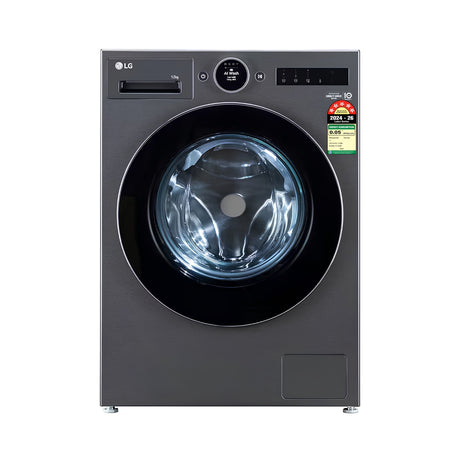 LG Fx1412A9k Fully Automatic Front Load Washing Machine 12 Kg - Black_Front View