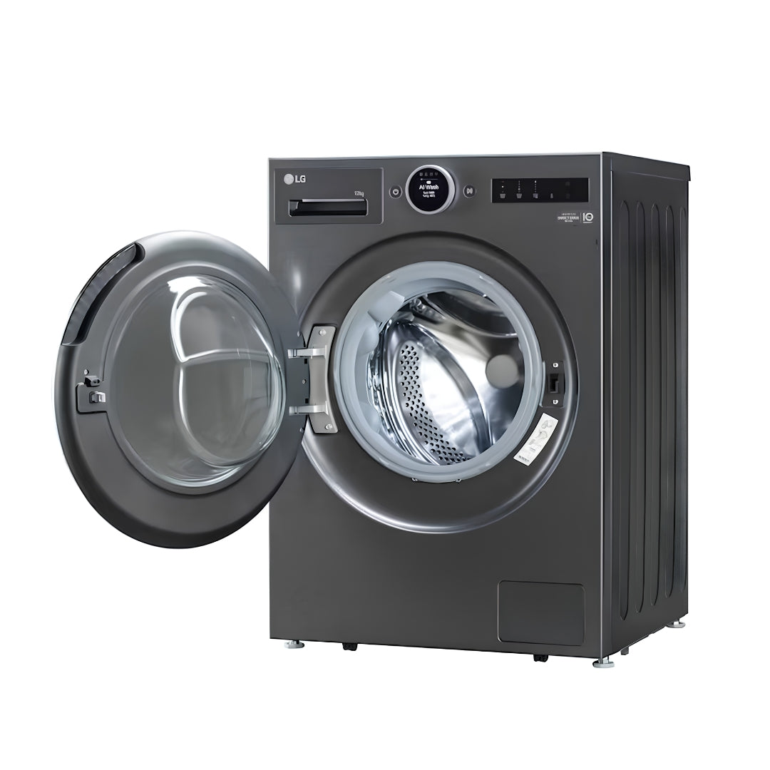 LG Fx1412A9k Fully Automatic Front Load Washing Machine 12 Kg - Black_Left View