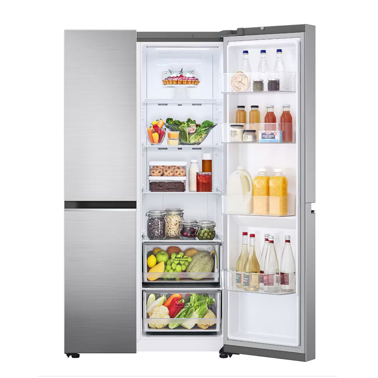 LG GL-B257HPZ3 3 Star 650 L Frost-Free Side-by-Side Refrigerator - Shiny Steel_7