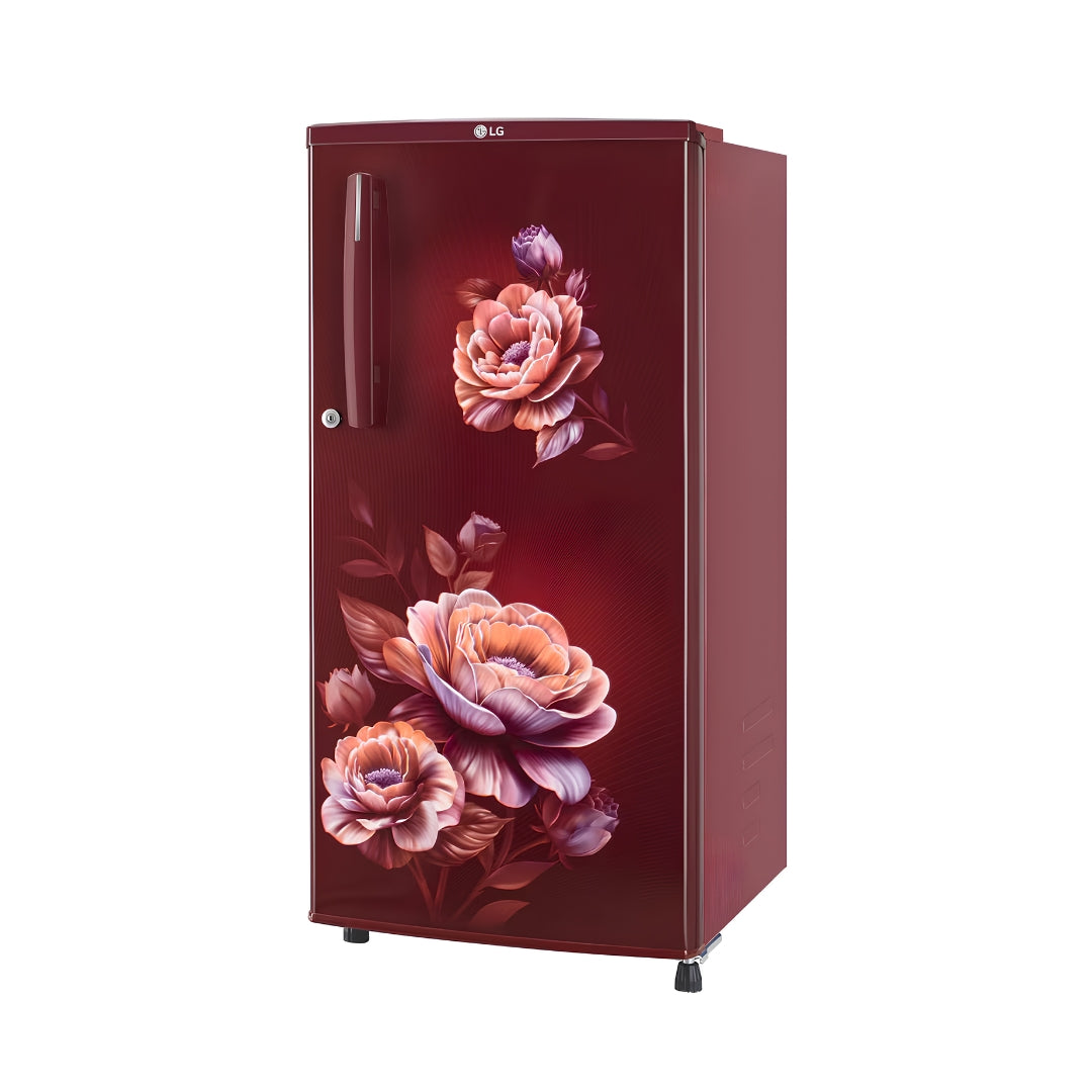 LG GLD1816WOWR Single Door Refrigerator 215 L - Wine Rose_Left View