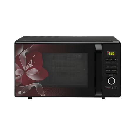 LG MJ2887BWUM Microwave Oven Charcol Lighting Heater 28 L - Black_Front View