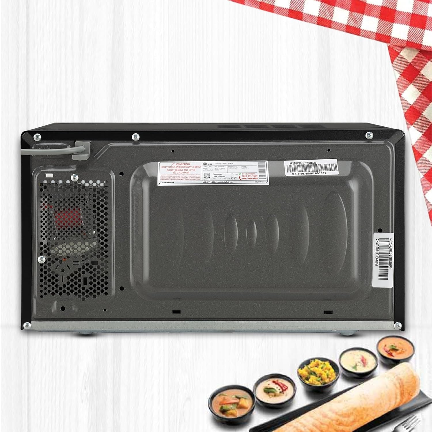 LG MS2043BR Solo Microwave Oven 20 L - Black_11