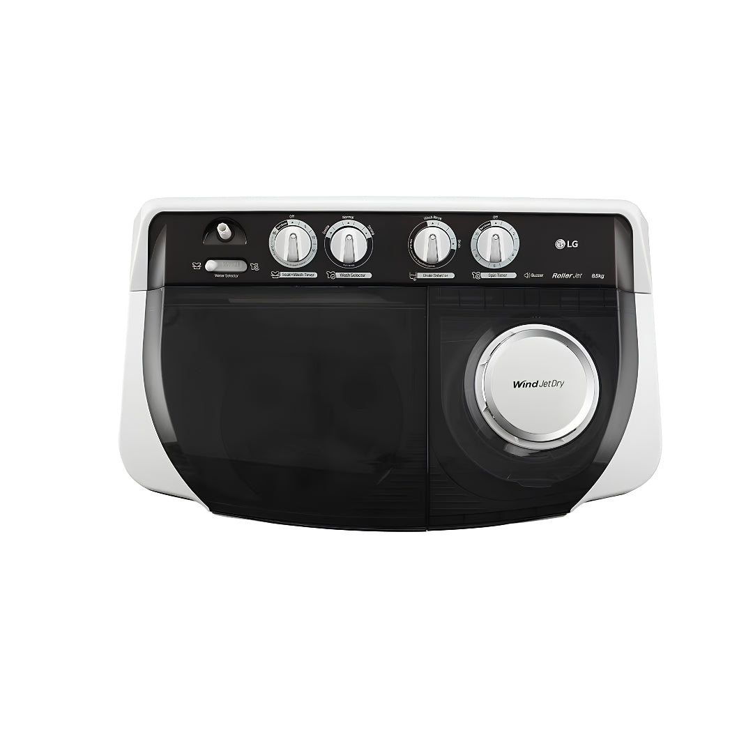 LG P8525SGAZ Semi Automatic Top Load Washing Machine 8.5 Kg - Dark Grey_Panel View