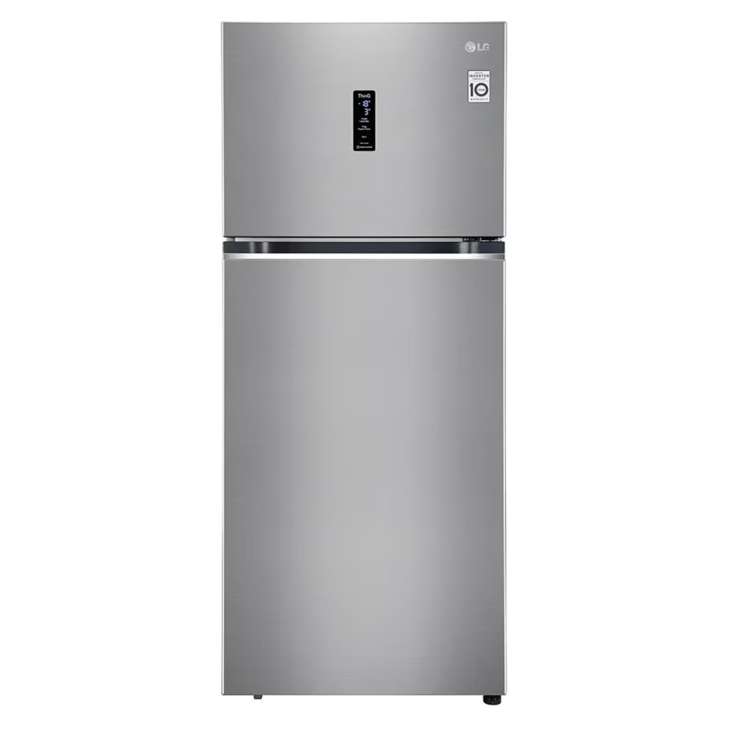 LG T422VPZX 398L  Double Door Refrigerator - Silver_1