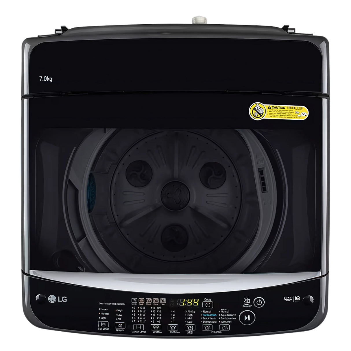 LG T70AJMB1Z Fully Automatic  Top Load Washing Machine 7 Kg - Middle Black_8