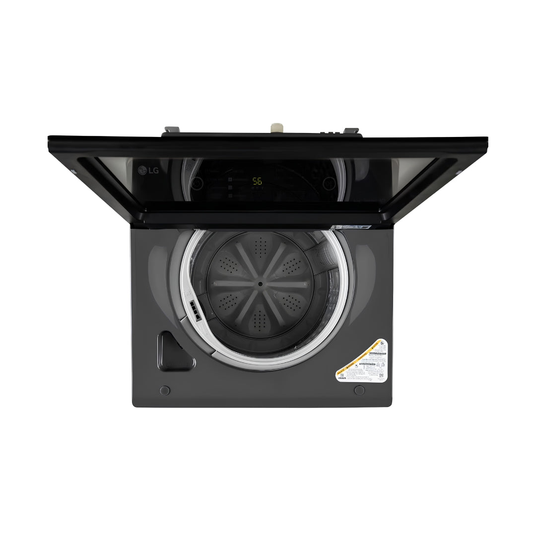 LG T80KMMB3Z Fully Automatic Top Load Washing Machine 8 Kg - Black_Drum View