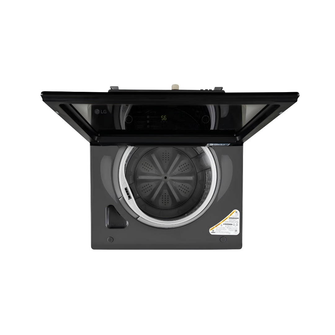 LG T90KMMB3Z Fully Automatic Top Load Washing Machine 9 Kg - Black_Drum Top View