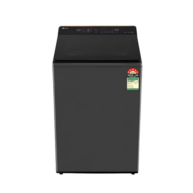 LG T90KMMB3Z Fully Automatic Top Load Washing Machine 9 Kg - Black_Front View