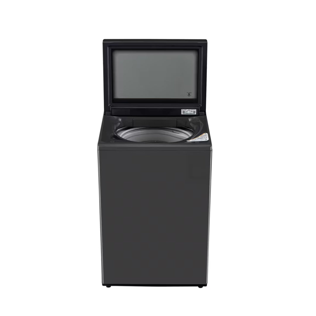 LG T90KMMB3Z Fully Automatic Top Load Washing Machine 9 Kg - Black_Panel Open View