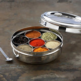 LLM SS Masala Dabba with Glass Lid No 3