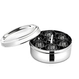 LLM SS Masala Dabba with Glass Lid No 3