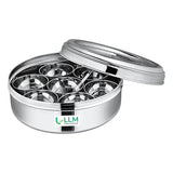 LLM SS Masala Dabba with Glass Lid No 2