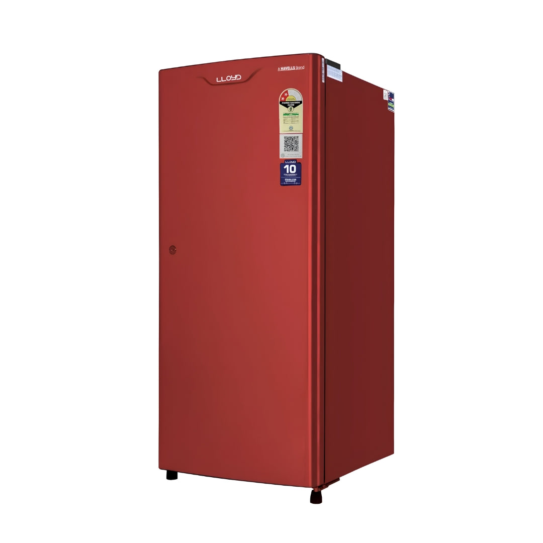 LLOYD FRIDGE 178 LTR ROYAL RED 2 STAR - Left View - 3