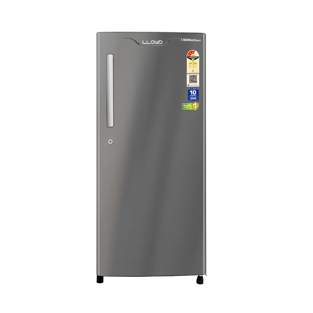 LLOYD GLDC203ST2LC Single Door Refrigerator 188 L - Graphite Inox - Front View - 1