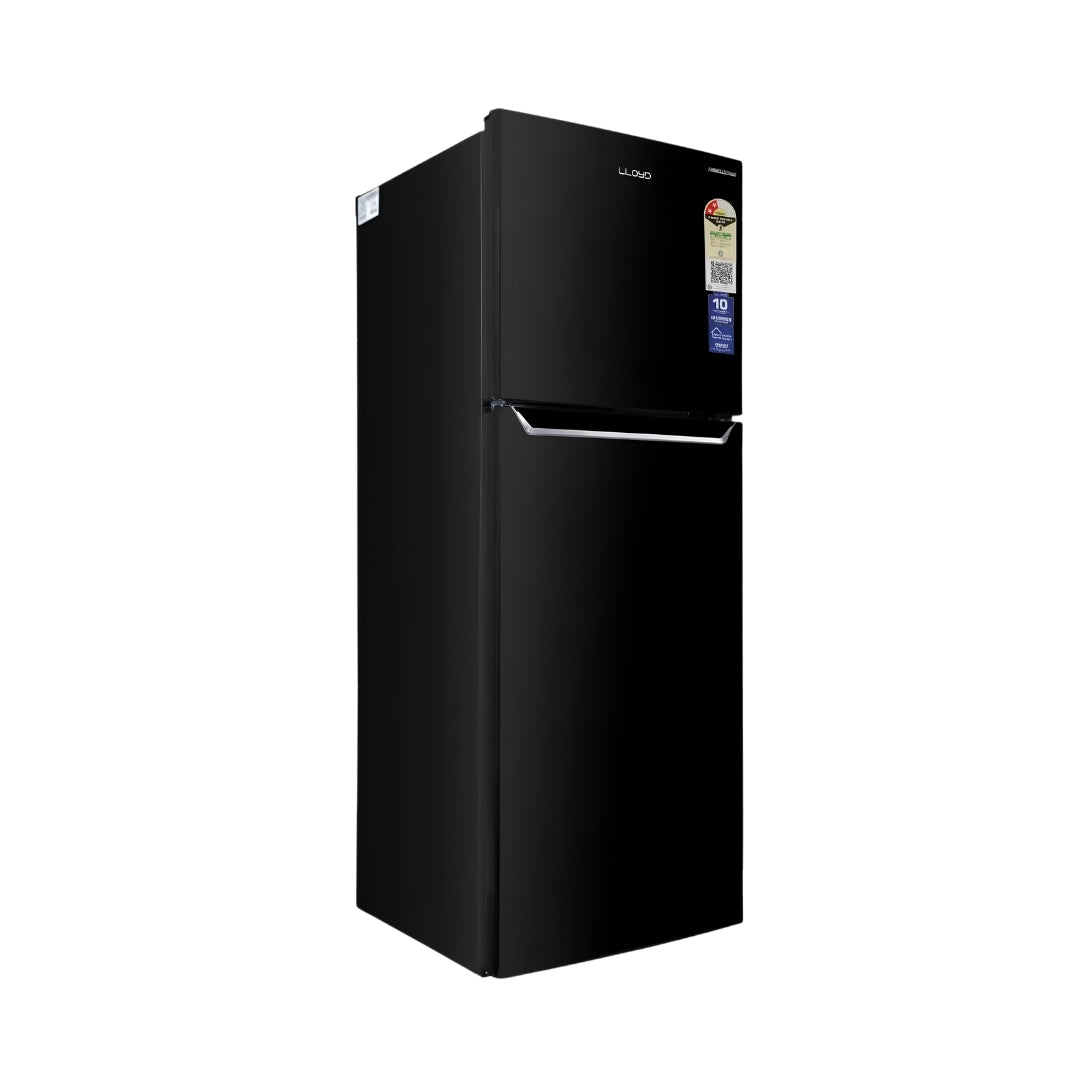 LLOYD GLFF342AC1GC Double Door Refrigerator 310 L - Metallic Black_Left View