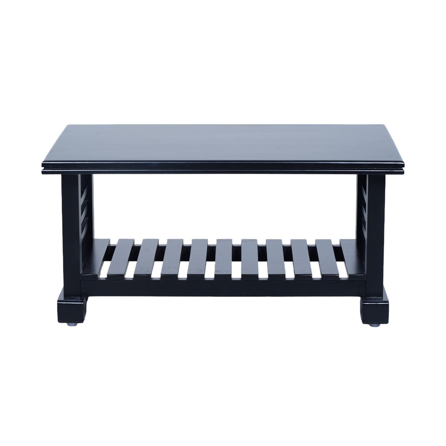 Leeds Wooden Center Table - Teak Finish_2