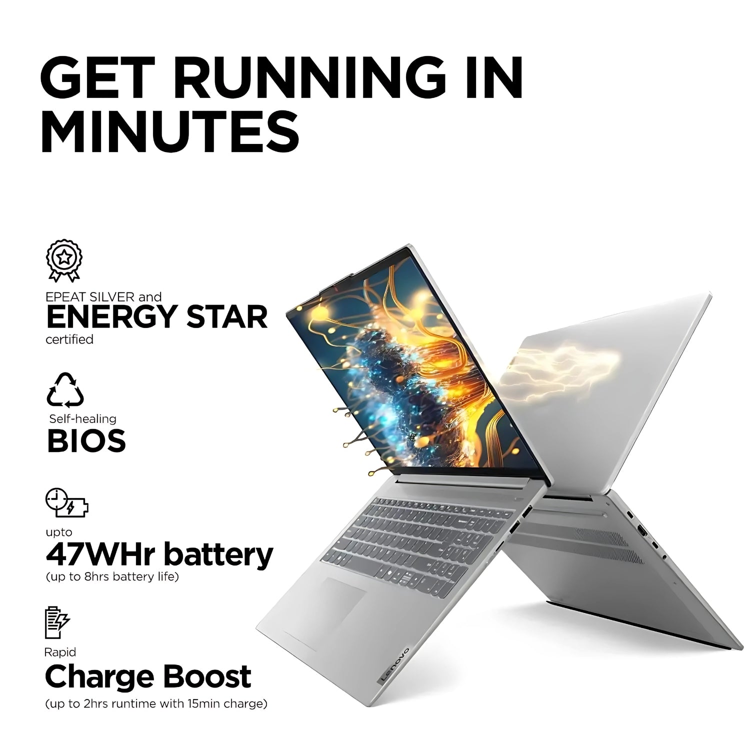Lenovo Laptop IP3 83ER00MCIN - i5 12th Gen 16GB RAM 512GB SSD