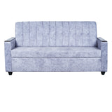 Likasi Fabric Sofa 3 Seater - Light Grey