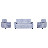 Likasi Fabric Sofa Set (3+1+1-Seater) - Light Grey