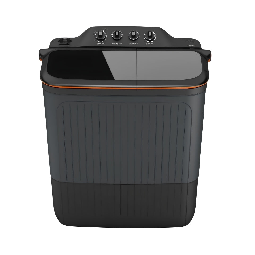LloydSemiAutomaticTopLoadWashingMachineGLWS805EXAVG8kg-BlackandGray_FrontView