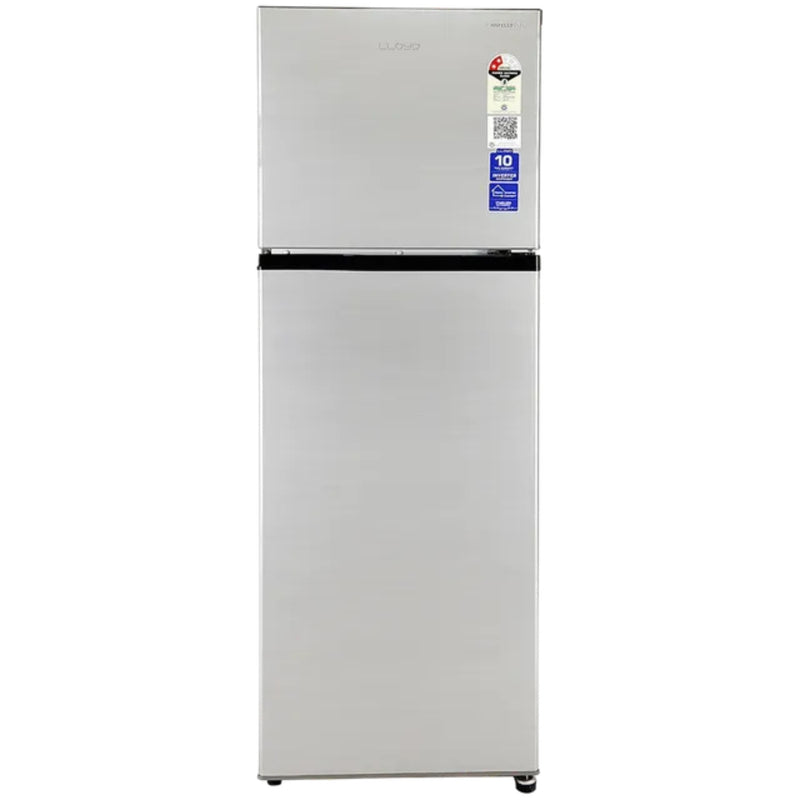 Lloyd GLFF272AT1GC 2-Star 240 L Frost-Free Double Door Refrigerator– Metallic Silver