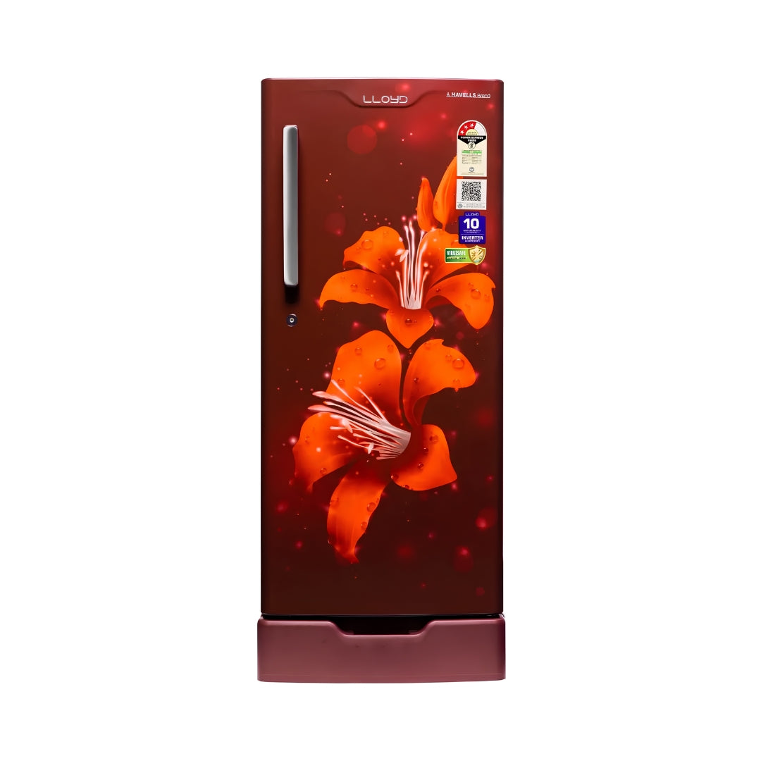 Lloyd GLDC203SS2LC Single Door Refrigerator 188 L – Lilly Wine_Front view