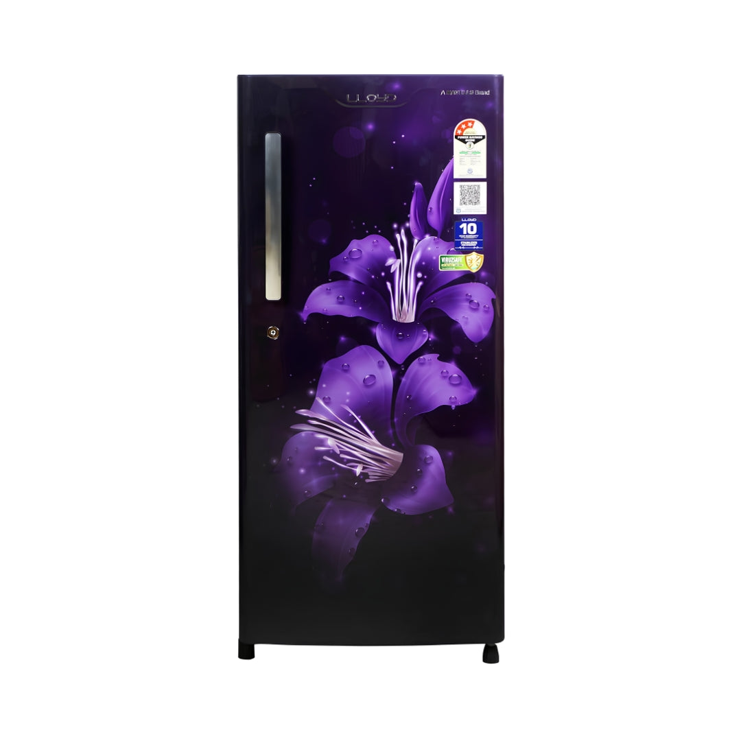 Lloyd GLDC203ST2LC Single Door Refrigerator 188 L – Lilly Purple_Front View