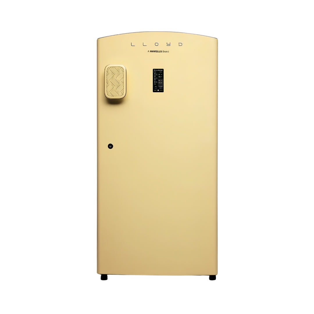 Lloyd GLDF244SA4LC Single Door Refrigerator 216 L - Pastel Yellow_Front View