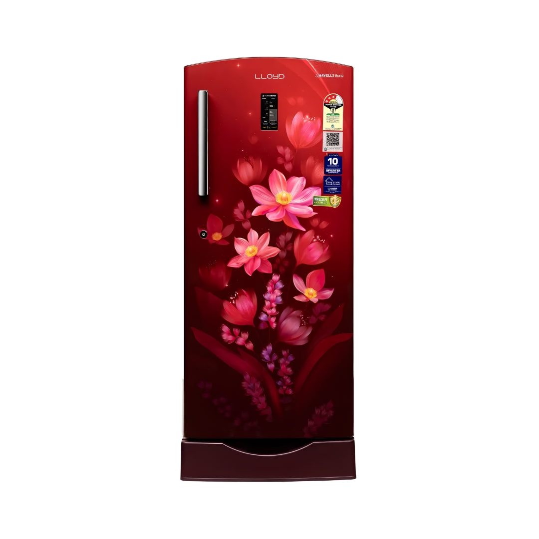 Lloyd GLDF273SB2LC Single Door Refrigerator 240 L – Ornate Wine_Front View
