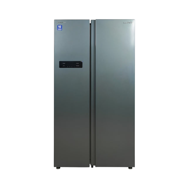 Lloyd GLSF590EBHM1GC Side by Side Refrigerator 562 L - Black Hunch_Front View
