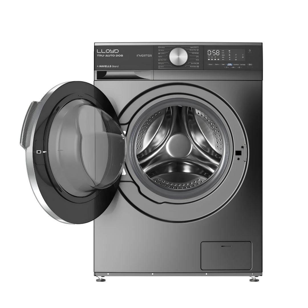 Lloyd GLWF104TAGGB Fully Automatic Front Load Washing Machine 9.5 Kg - Black_Drum View