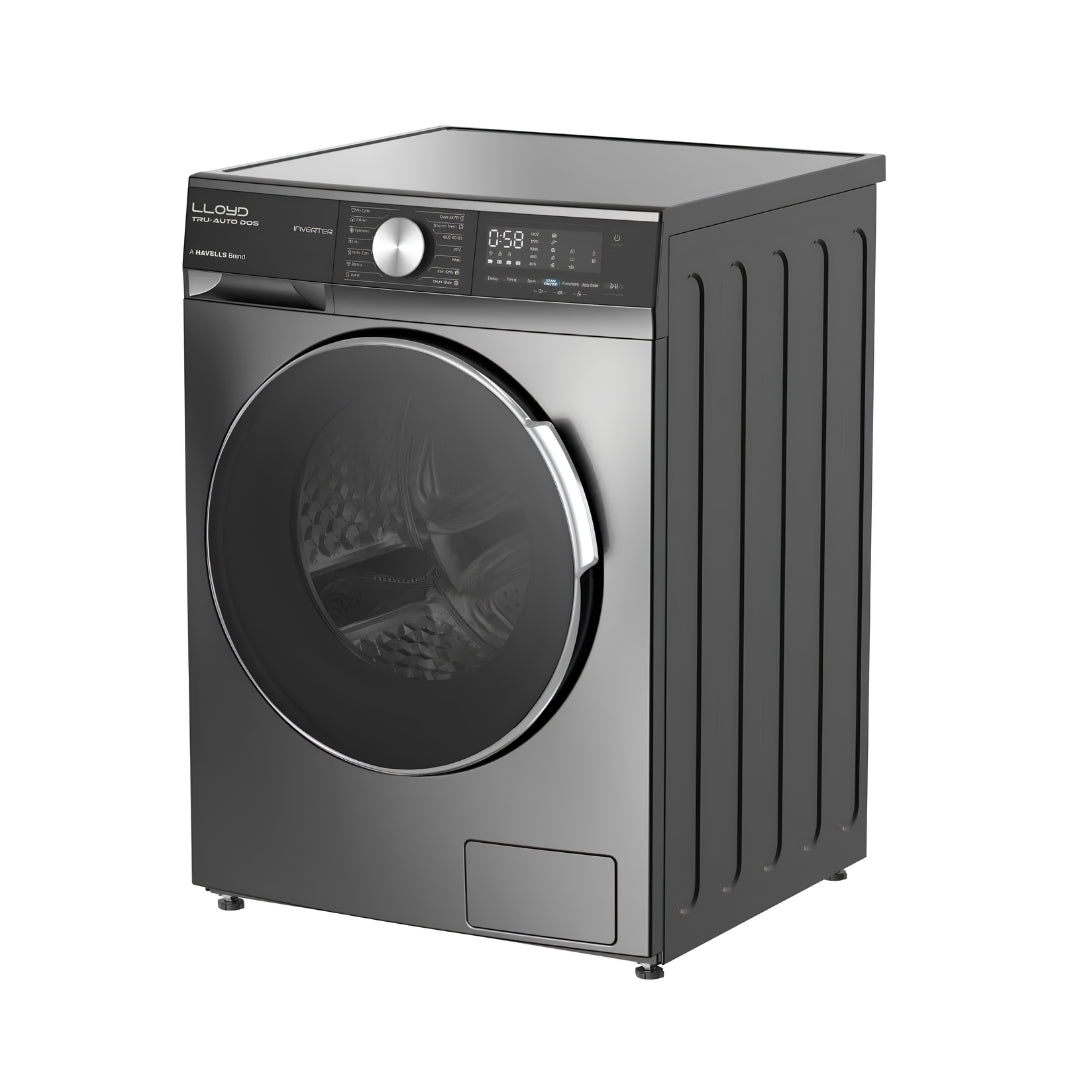 Lloyd GLWF104TAGGB Fully Automatic Front Load Washing Machine 9.5 Kg - Black_Left View