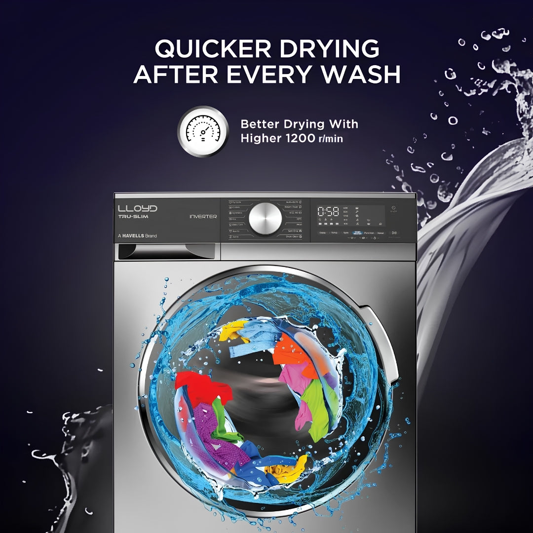 Lloyd GLWF703TSGGB Fully Automatic Front Load Washing Machine 7 Kg - Graphite Black_Feature_5