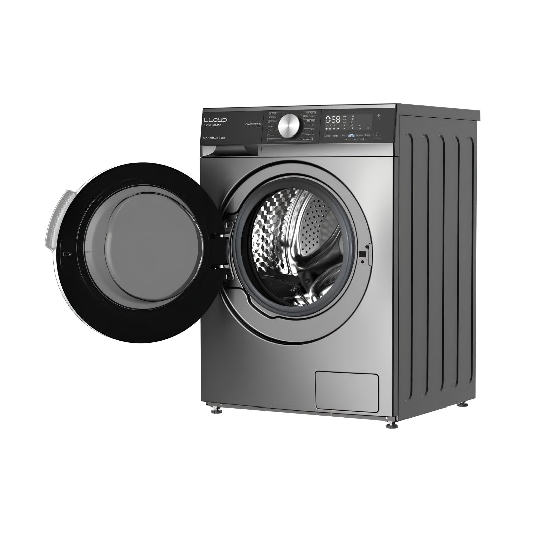 Lloyd GLWF703TSGGB Fully Automatic Front Load Washing Machine 7 Kg - Graphite Black_Left View