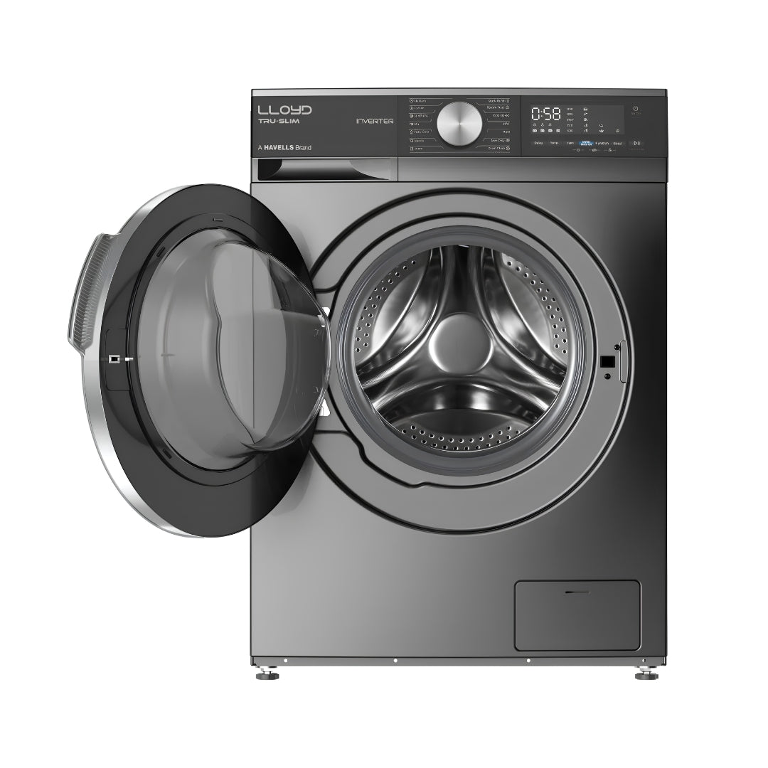 Lloyd GLWF804TSGGB Fully Automatic Front Load Washing Machine 8 Kg - Black_Drum View