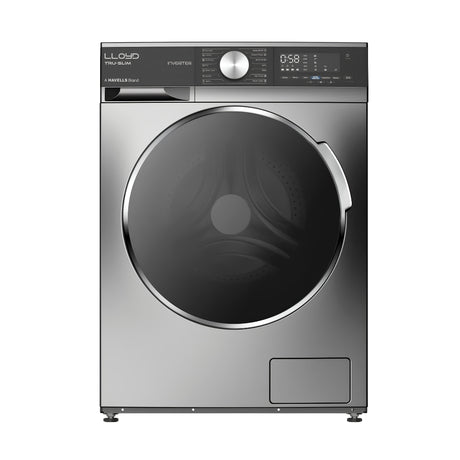 Lloyd GLWF804TSGGB Fully Automatic Front Load Washing Machine 8 Kg - Black_Front  View