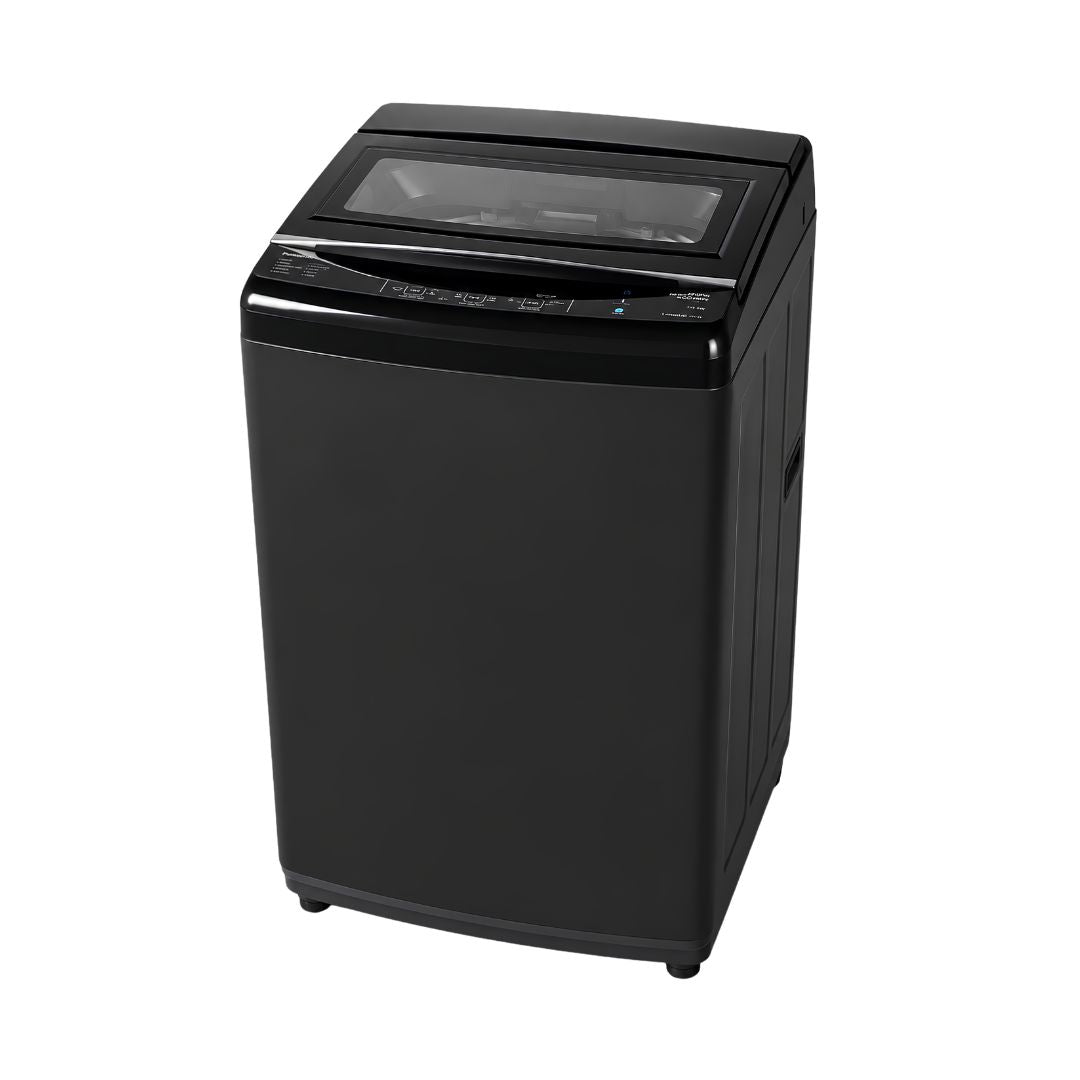 Lloyd GLWT705ETRMB Fully Automatic Top Load Washing Machine 7 Kg - Metallic Black_Front Up View