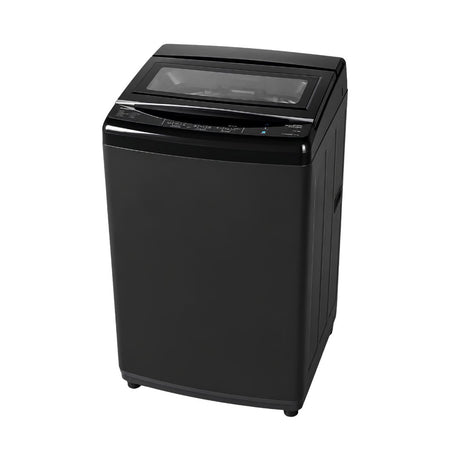 Lloyd GLWT705ETRMB Fully Automatic Top Load Washing Machine 7 Kg - Metallic Black_Front Up View