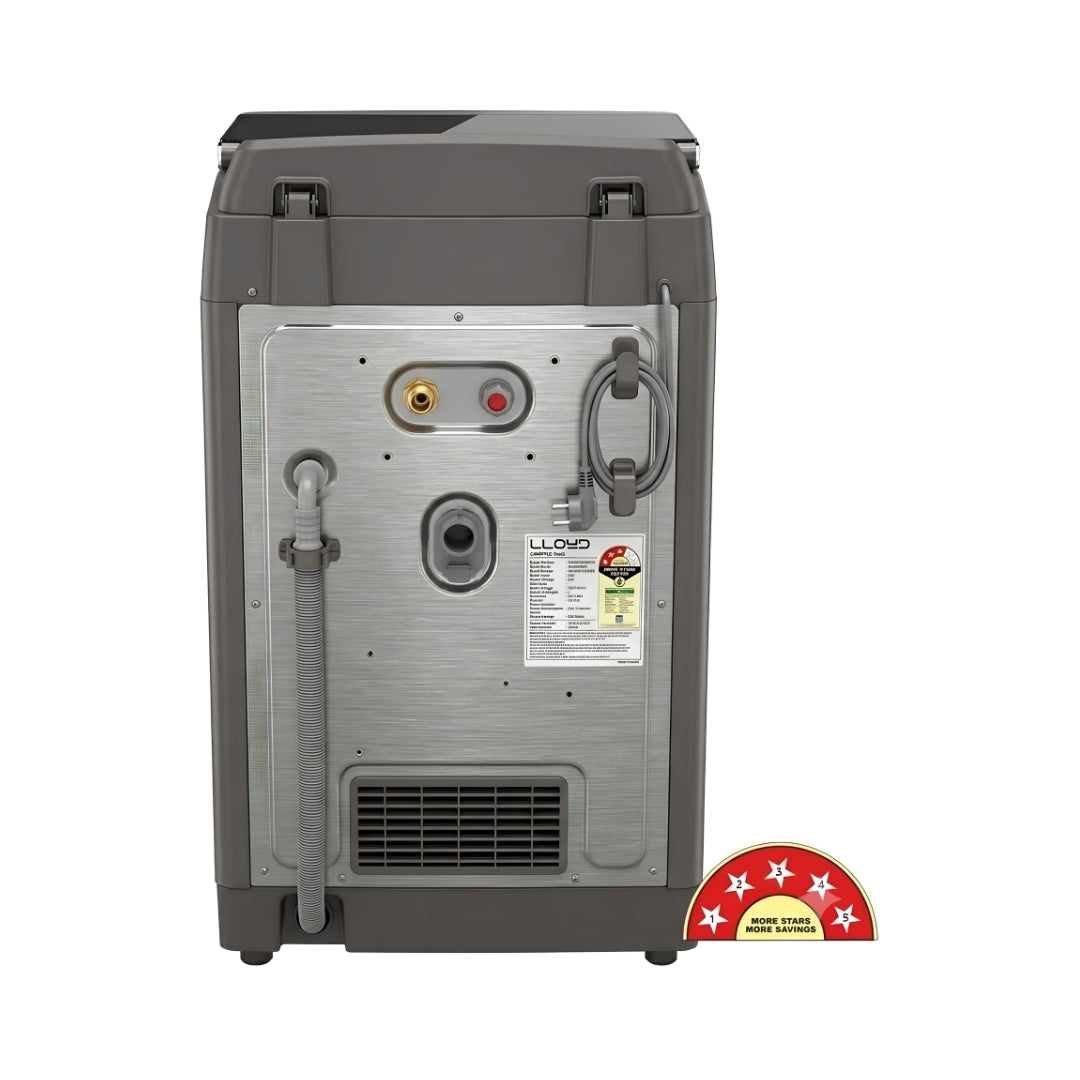 Lloyd GLWT855N12SS Fully Automatic Top Load 8.5 kg - Satin Steel_4