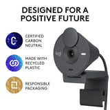 Logitech BRIO 300 Full HD 1080p Webcam - Graphite