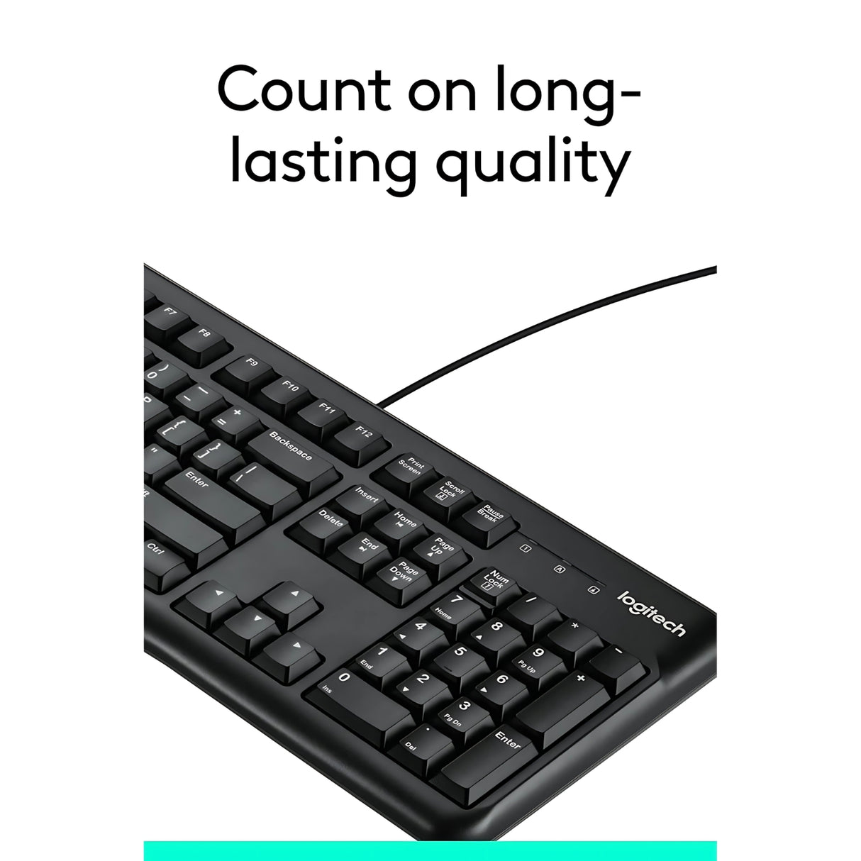 Logitech K120 Wired Keyboard - Black
