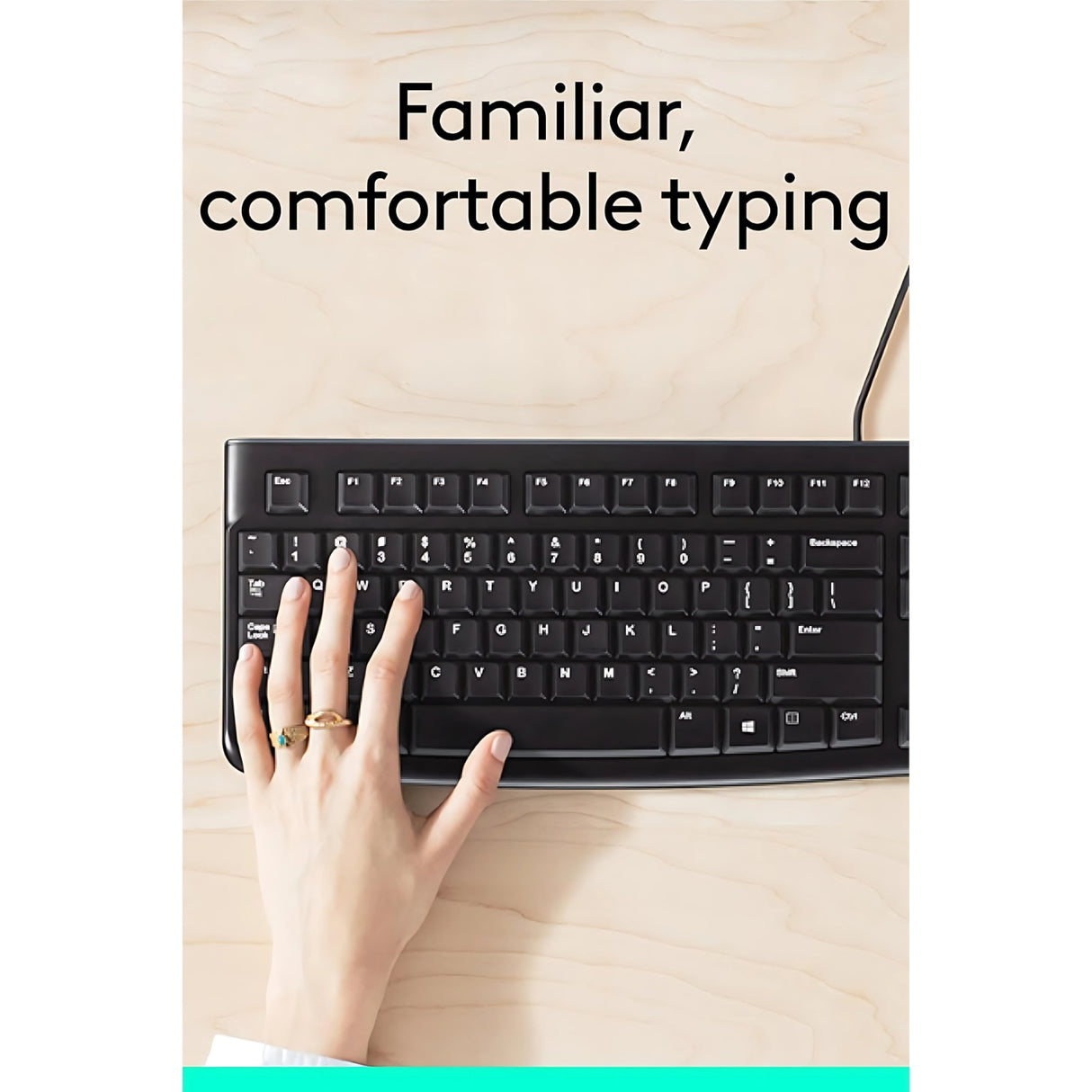 Logitech K120 Wired Keyboard - Black