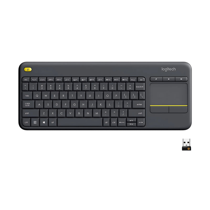 Logitech K400 Plus Wireless Touch Keyboard - Black