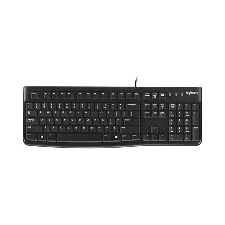 Logitech K120 Wired Keyboard - Black_FrontView